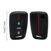 Silicone Car Key Case Cover Keychain For Vw Volkseagen Passat B8 Magotan For Skoda Superb A7 Kodiaq Holder Bag Accessories