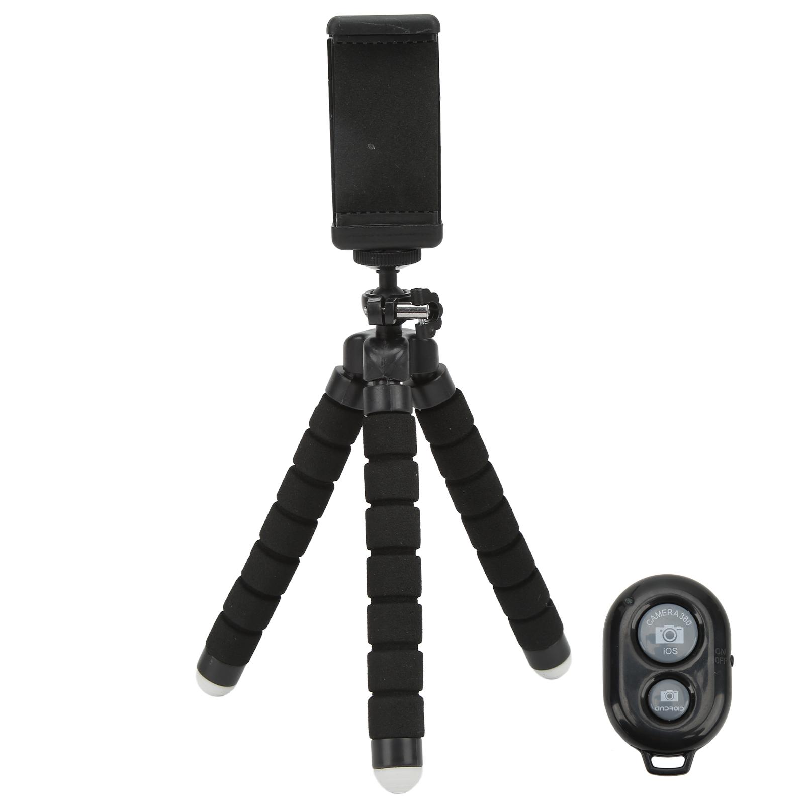 

Гибкий штатив с губкой и беспроводным пультом дистанционного управления, держатель для телефона, регулируемый штатив для палки для селфи