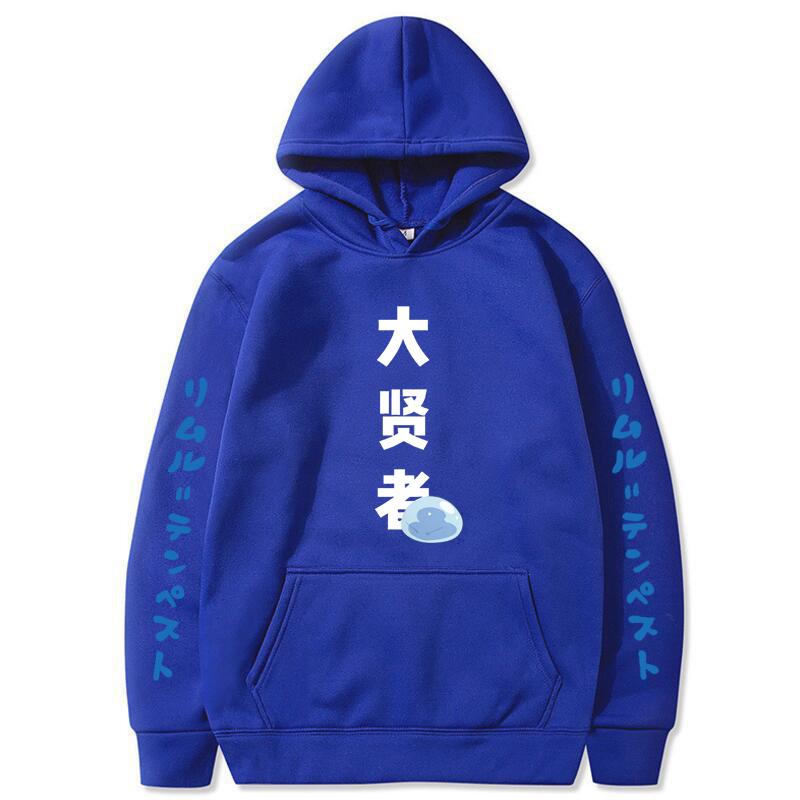 

Толстовка с капюшоном в стиле аниме Tensei Shitara Slime Datta Ken Rimuru Tvempest, толстовка в стиле Харадзюку в стиле хип-хоп, повседневный уличный пуловер S