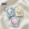 Interactive Clicking Toy Shell Starfish Press Keychain, 3D Printed Marine Theme Stress Relief Durable Key Accessory Holder, Sensory Fidget for