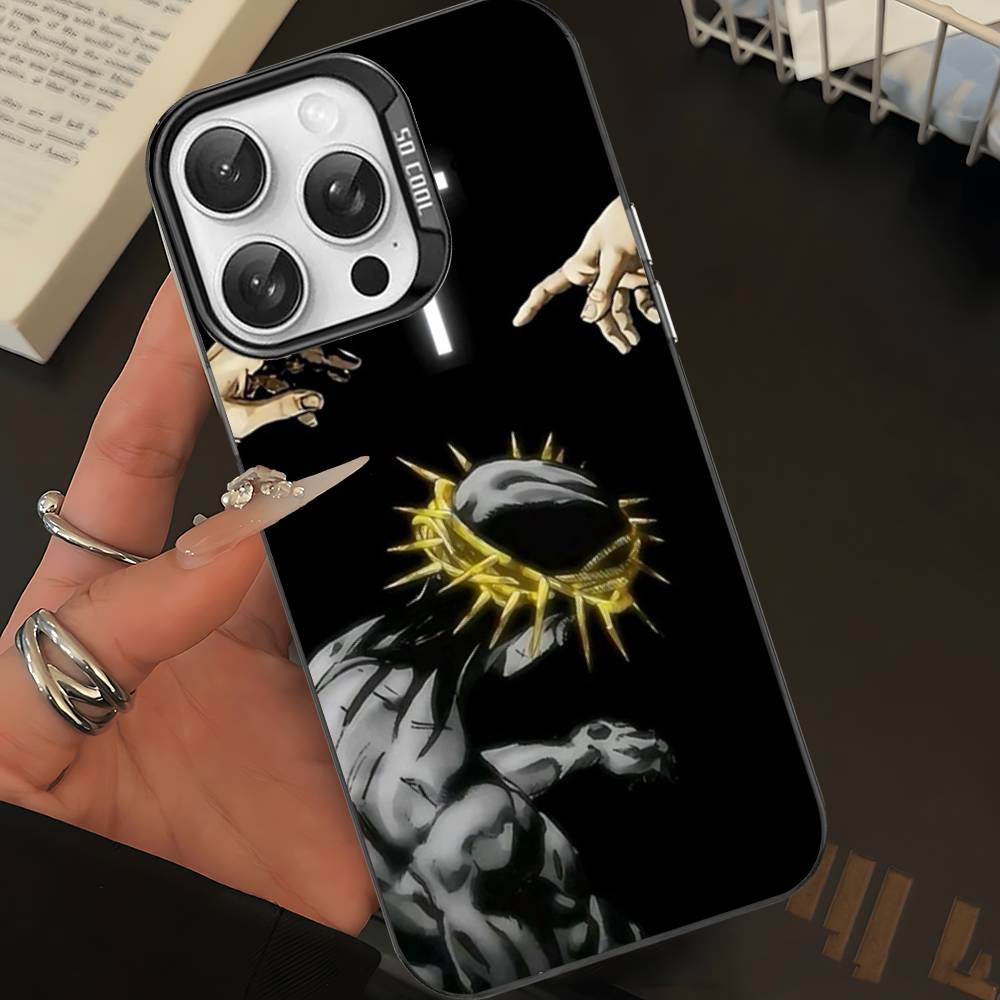 

Son Of God Jesus For IPhone 11 12 13 14 15 16 17 Pro Max Plus Colorful Black Matte Phone Cover iPhone 12pro max