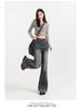 Women's 2026 Spring Retro High-Waisted Floor-Length Flare Jeans: Slimming Yet Comfortable Fit.