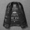 Chinese Size Real Cowhide Coat Genuine Leather Clothes Men's Motorcycle Skull Motorcycle Riding Jacket Autumn