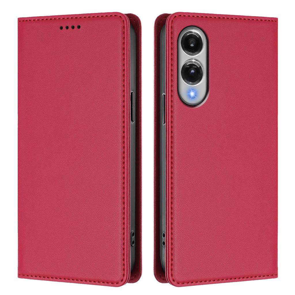 For Samsung Galaxy S25 Edge Leather Wallet Case Magnetic Closure RFID Blocking Phone Cover