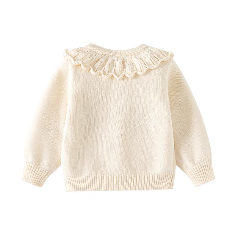 1-9 Years Kids Girls Button Closure Knitted Coat Cardigan Sweater