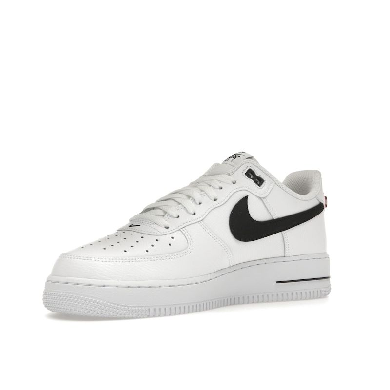 Nike Air Force 1 07 LV8 White Black Bright Crimson Unisex Sneakers HV9509-100