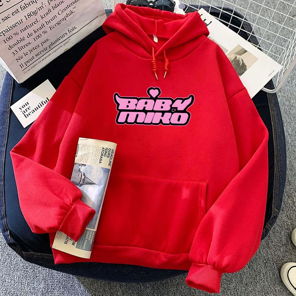 Young Miko BabyMiko Hoodies Roupas Femininas Streetwear Comfortable Winter Hooded Sweatshirts Women Clothing