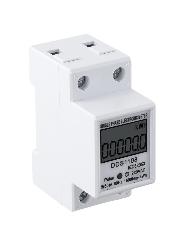Functional Energy Meter Single-phase Display Easy To Install Electric Explosion Protection KWH LCD Versatile 220V