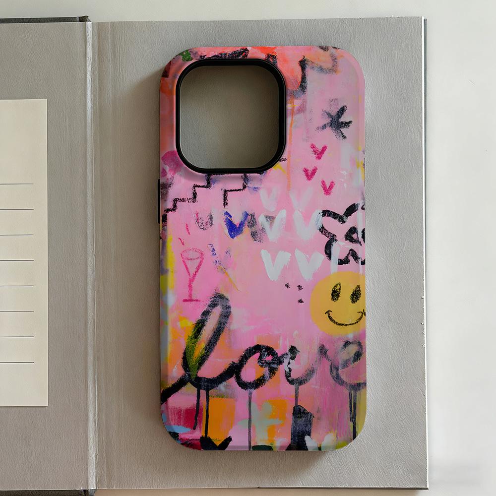 Luxury Y2K Style Lily Phone Case for iPhone 17 16e 16 15 14 13 12 11 X XS XR XSMAX 7 8 Air Pro Max Plus Luxury Double-layer