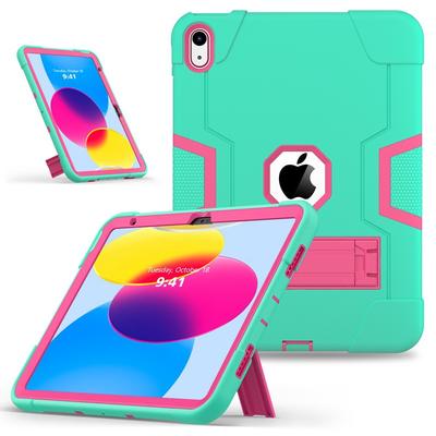 "Bunte stoßfeste 3-in-1 Schutzhülle mit Ständer für iPad 10,9 Zoll" (2022)"