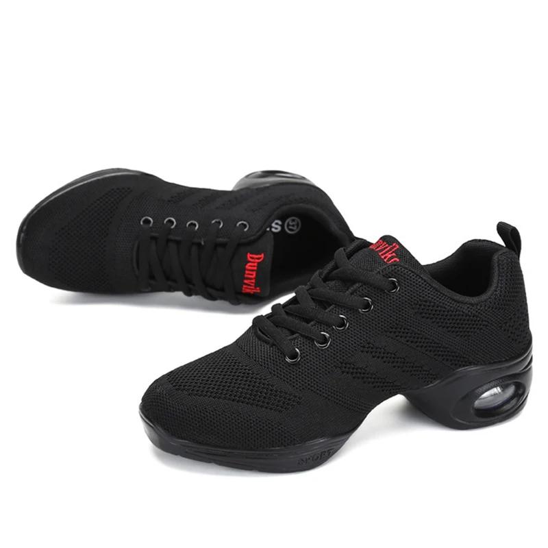 Ladies Sports Feature Soft Outsole Breath Dance Shoes Sneakers for Woman Practice Shoe Modern Dance Jazz Shoes