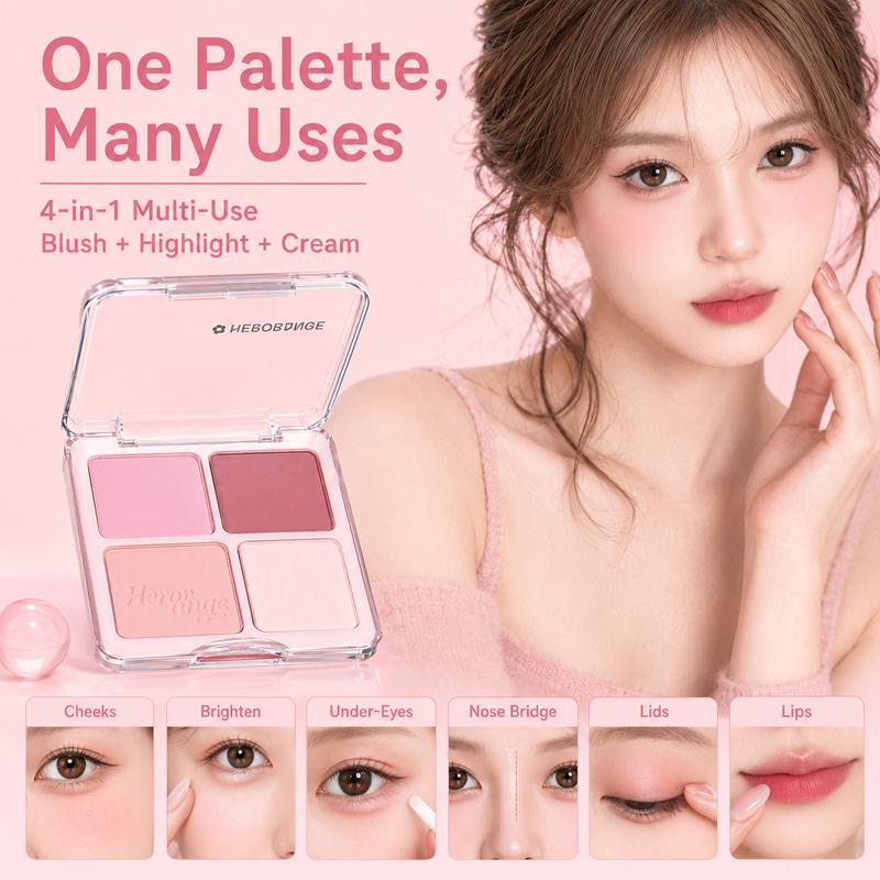 Xinxin love blush, high gloss, natural nude makeup, facial brightening, swelling, and repairing all-in-one disc