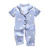 Sommer Baby Kleidung Kinder Mädchen Jungen Pyjamas Giraffe Nachtwäsche 2PCS Kurzarm Bluse Tops + Nacht Hosen Set