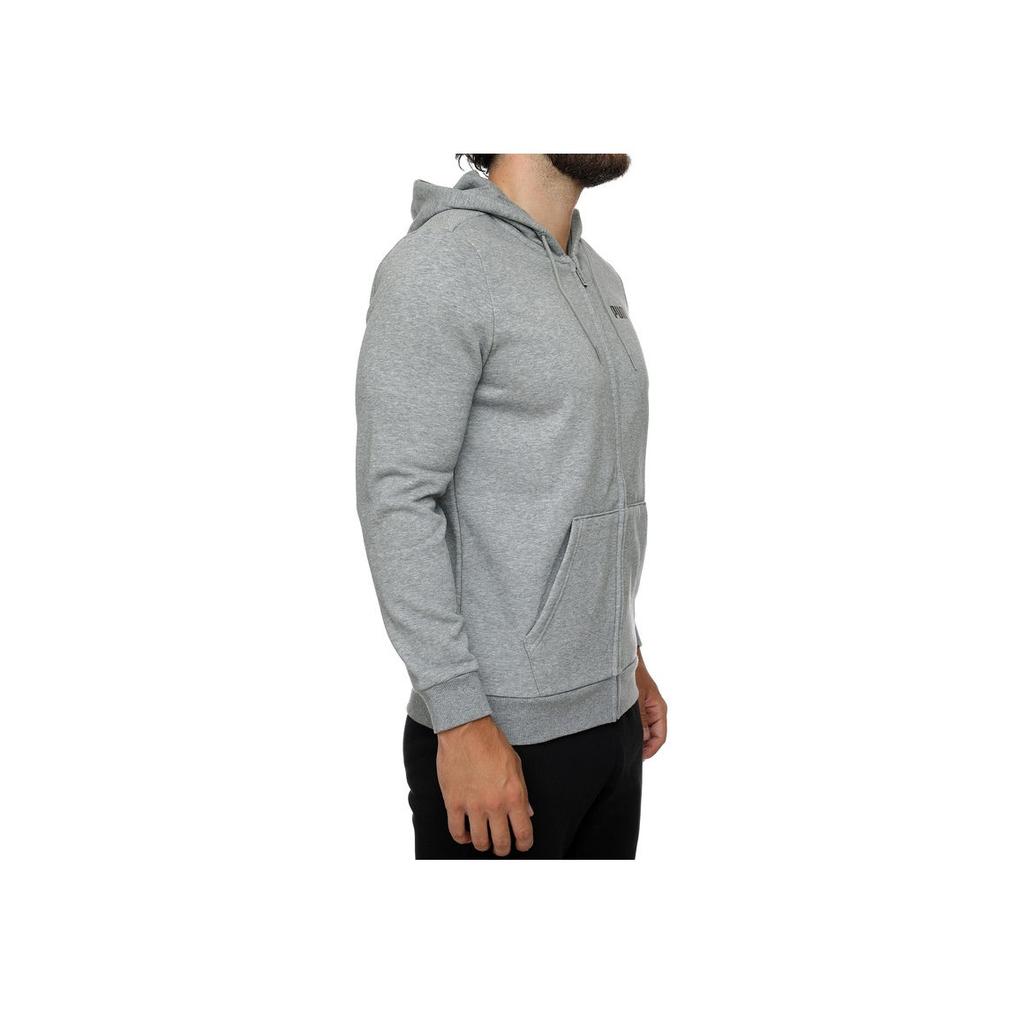Puma Essentials Full Zip Hooded Sweatshirt Men Sweatshirts Gray 84724202