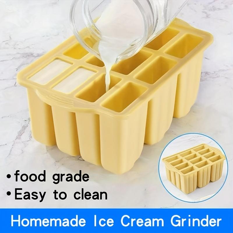 1pc Silicone Ice Pop Maker Mold with Non-Stick Easy Pull Lever , Central Lever Release System , Heavy Duty Silicone Freezer Safe Ice Cream