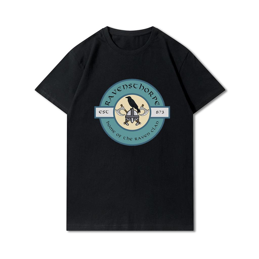 100% Cotton Summer Men T Shirts Viking Vintage Skull Beard with Headphone Printed Casual Top Tees