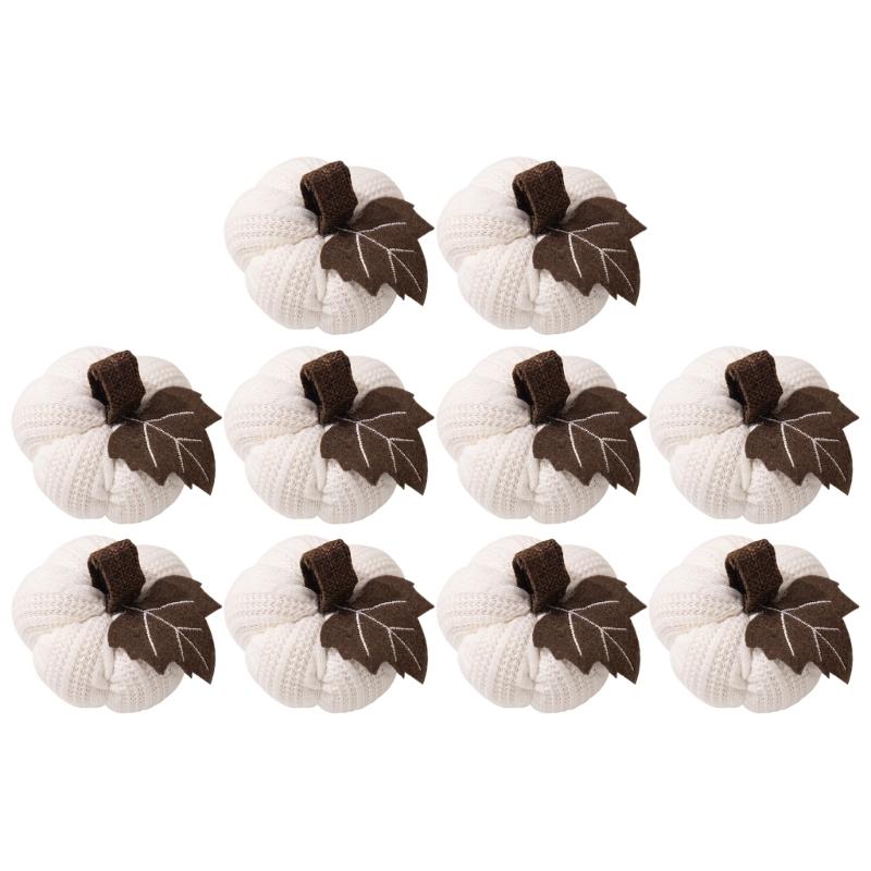 Autumn Pumpkin Set Thanksgiving Day Home Desk Decors Seasonal Festival Layouts