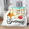 Beach Surfboard Paradise Blankets are suitable for living rooms,making them an ideal choice for outdoor travel and gifts.