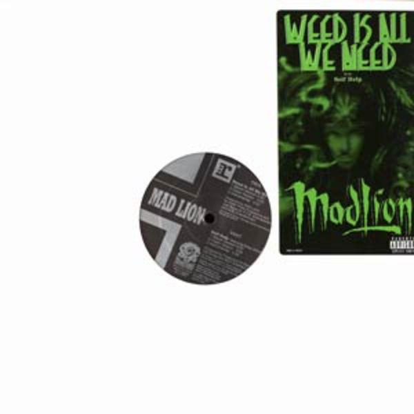 12inch Record MAD LION - Weed Is All We Need / Self Help PROA100333PROMO Warrior Wax 2000 US Rap & Hip-Hop/R&B Used
