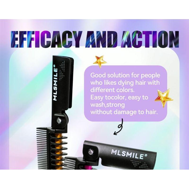 MLSMILE - Peigne Colorant pour Cheveux - 12 Couleurs