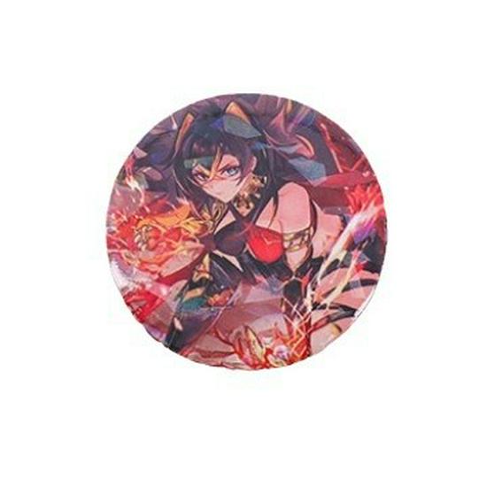 Genshin Impact Tinplate Brooch Set: Keqing, Xiao, Hu Tao, Klee, Kazuha - Cute Character Button Pendant Collection