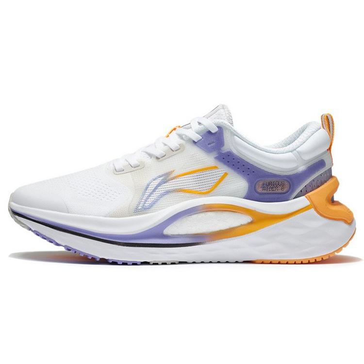 New LiNing Furious Rider 6.0 Cushioning Anti Slip And Wear Resistant Support Reflective Low Top Running Shoes Men's White ARZS001-6