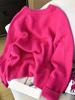 Versatile crew neck pullover sweater women's autumn and winter new loose lazy wind knitted sweater top platform supply chain