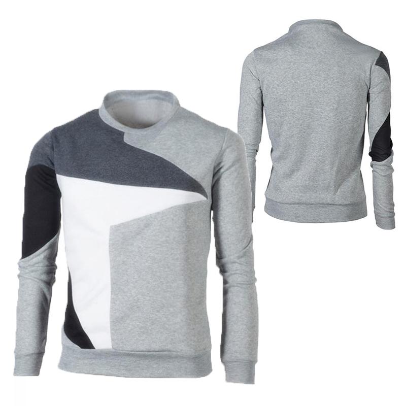 

Весенне-осенние новые мужские толстовки в стиле хип-хоп, толстовки с длинными рукавами и круглым вырезом, мужские толстовки, модная уличная одежда M светло-серый