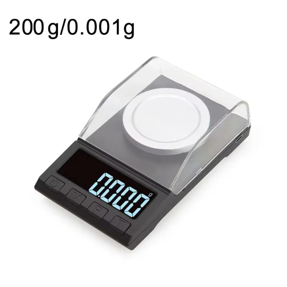 200g/100g/50g/20g/10g 0.001g Precision Digital Scale High Precision Portable Electronic Balance Scale Durable Dustproof