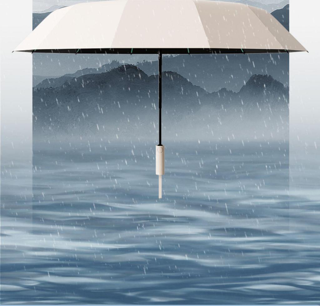 Extra Large Automatic Umbrella with Reinforced Anti-UV Sun Protection and Custom Print