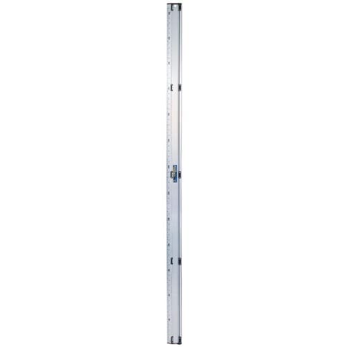 Shinwa Sokutei Aluminum Cutter Ruler, Cut Master PROTECT, 2m, Dual Graduations, 65068