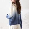 Blue Beryl Knit Top Gradient Sweater BB065-BL-L