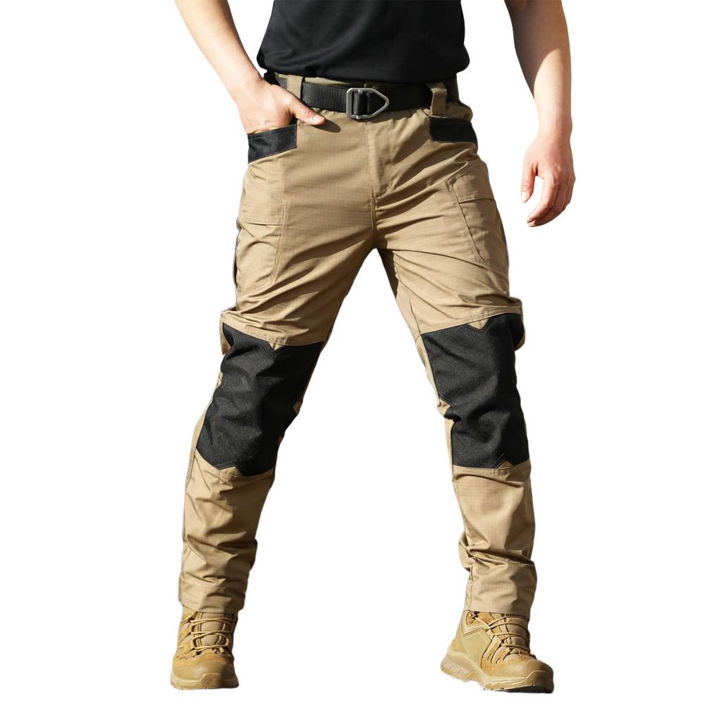 Pantaloni Cargo da Uomo Multi Tasche per Lavoro all'Aperto con Ginocchia Rinforzate per Uso Utilità