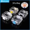 PIORPOR 5Pcs Dental Implant Embedded Denture Film Box Transparent Tape Film Teeth Container Storage Boxes Seismic Denture Boxs