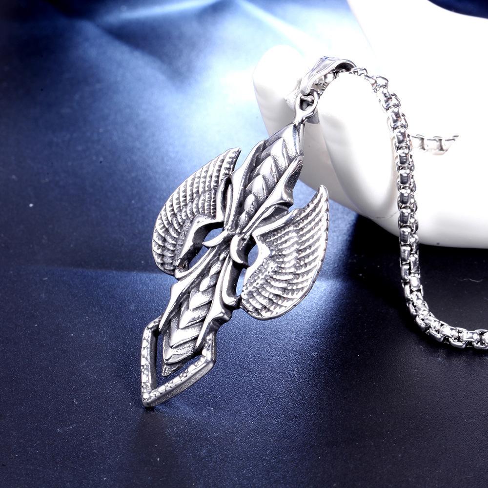 Titanium Steel Multiple Cross Titanium Steel Pendant Necklaces Ins Hip-hop High-end Trendy Men