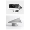 Durable 4" 5" 6" Air Vent Stainless Steel Black/Silver Extract Valve Square Ventilation Outlet Ventilation System