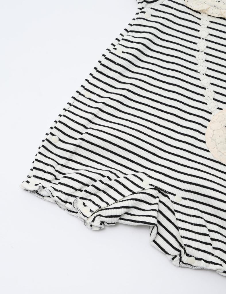 Jacquard Pattern Rompers BL 80 Baby [Kids Zoo] Rompers/Coveralls