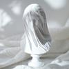 Hars Ambachtelijk Figuur Beeld Sluier Meisje Geklede Dame Abstract Borstbeeld Gips Beeld Decoratieve Beeldjes Woondecoratie