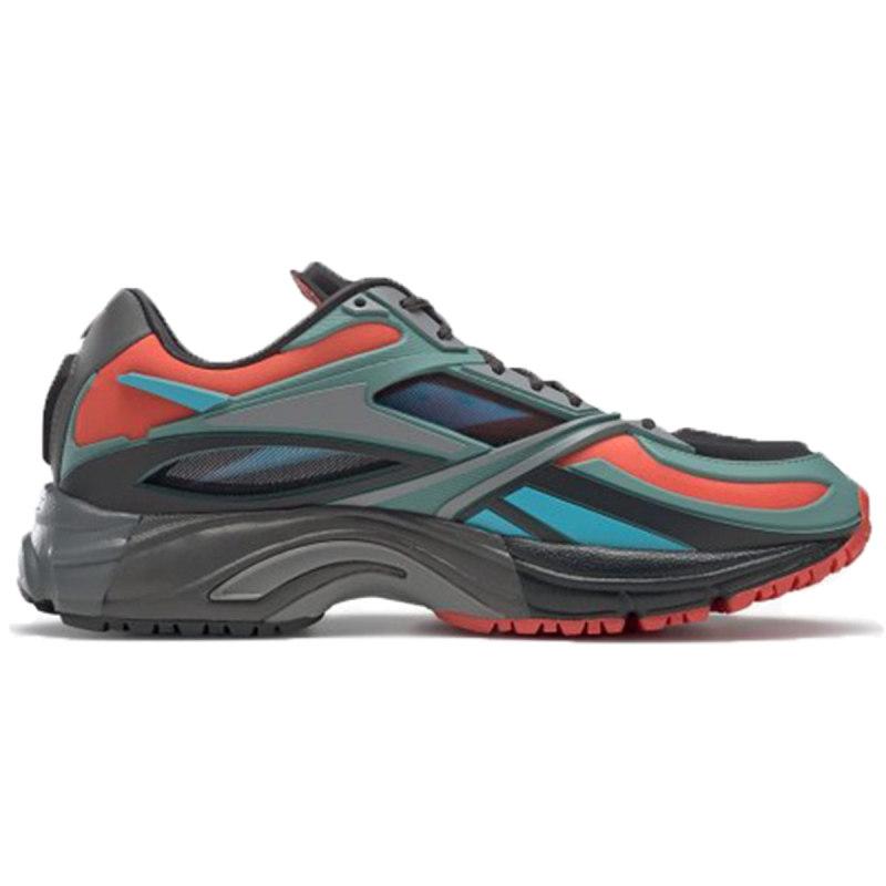 Reebok Unisex Premier Road Modern Running Shoes Grey/Green/Orange Sneakers FZ1690