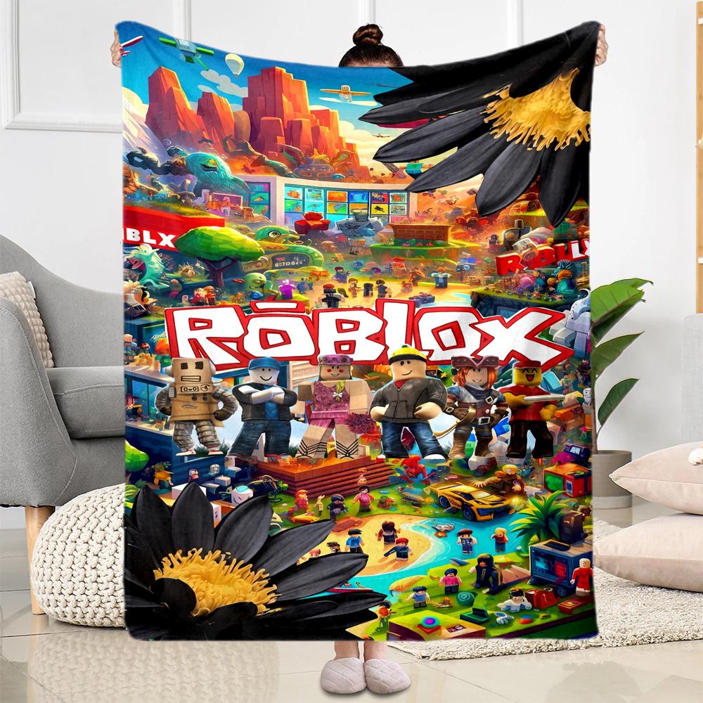 Roblox 338 Blanket Soft & Cozy Great for Chair Office Chair Office Four Seasons Multipurpose Modern Gifts For Family Or Friends