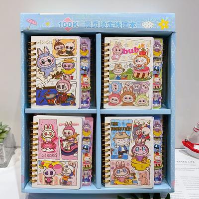 A7 Cartoon Bronzing Coil Book Cute Cartoon Spacer Notebook Girl Heart Sticky Note Book Notepad Handbook