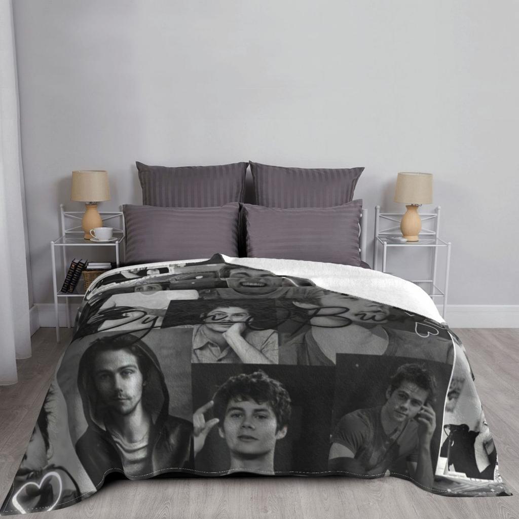 Dylan O'Brien Stiles Blanket Actor Flannel Throw Blanket Bedding Couch Decoration Lightweight Bedspread
