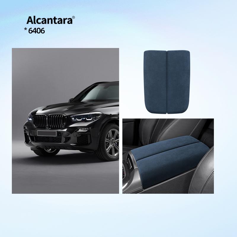 For BMW X5 G05 X6 G06 X7 G07 Car Armrest Mat Center Console Styling - Italian Alcantara Suede Interior Trim accessories