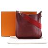 Hermes Evelyn 2 PM Schultertasche Rot/Silberne Hardware Taurillon Clemence Damen Gebraucht
