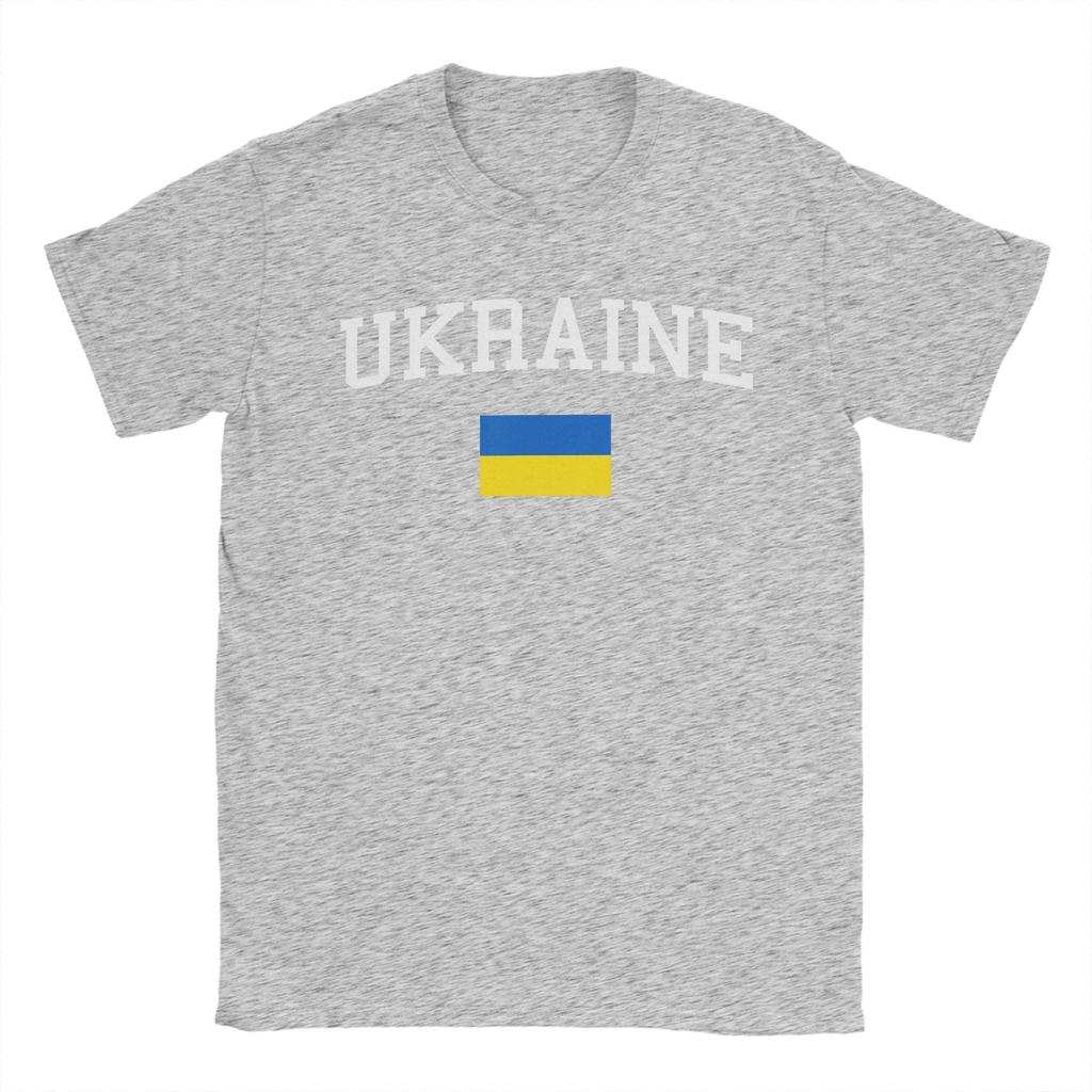 Oversized T Shirt Summer Ukrainian Flag  Ukraine Novelty T Shirts Cotton Tee Shirt for Unisexs Plus Size 6XL Short Sleeve Tees