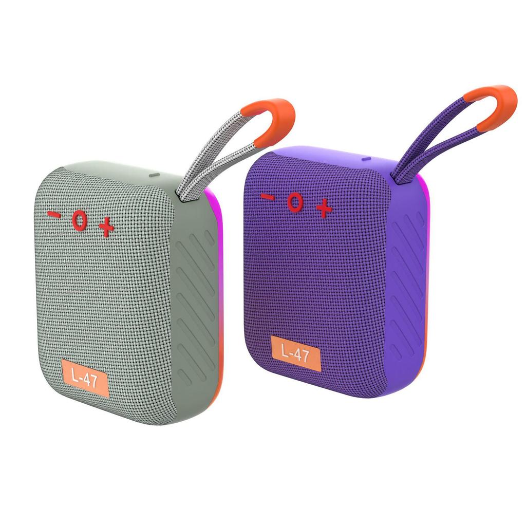 L-47 Portable Wireless Bluetooth Speaker with Heavy Bass & Colorful Lights