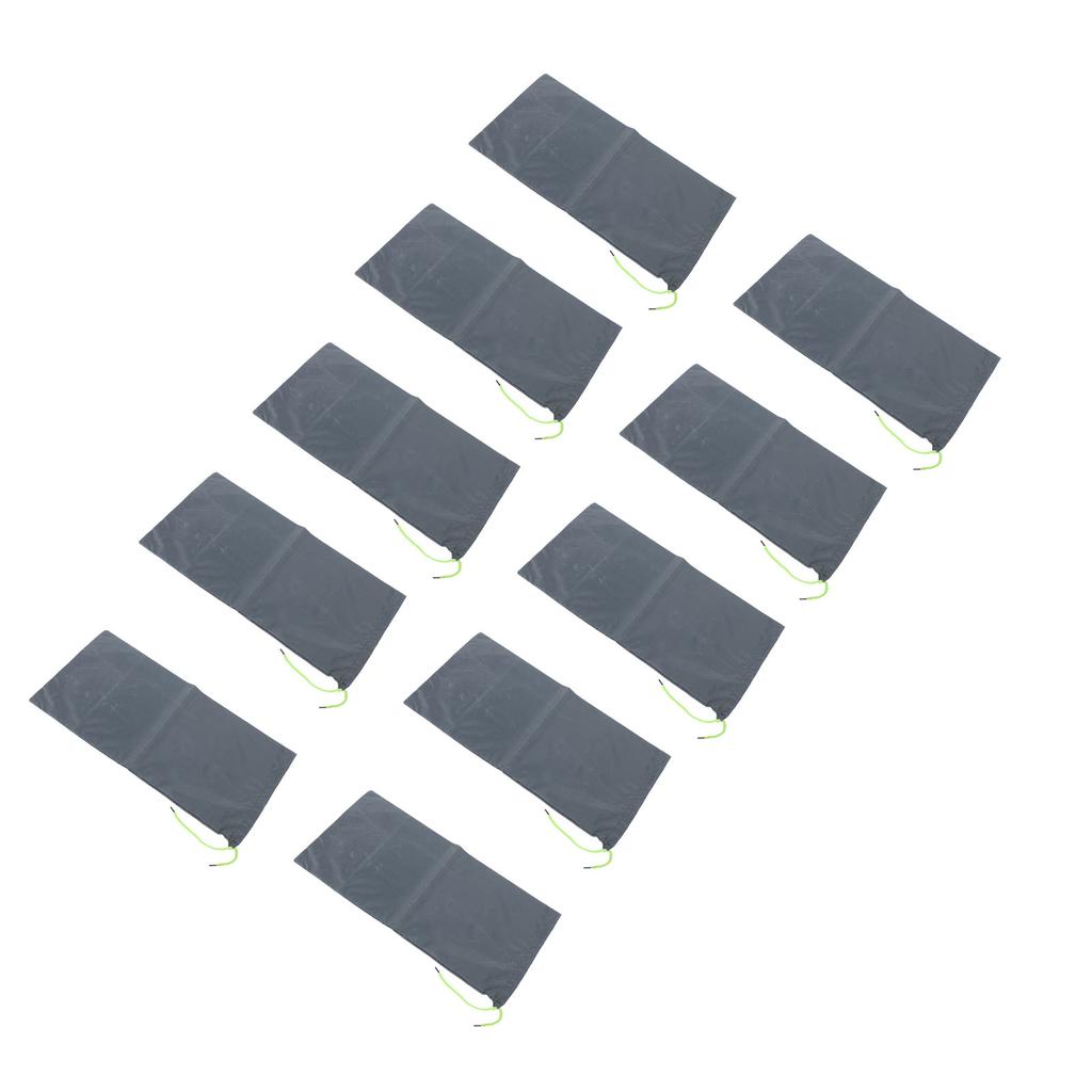 10PCS Sandless Sand Bags Drawstring Flood Water Barriers Polyester 9.8x19.7in Dam Bag for Basement