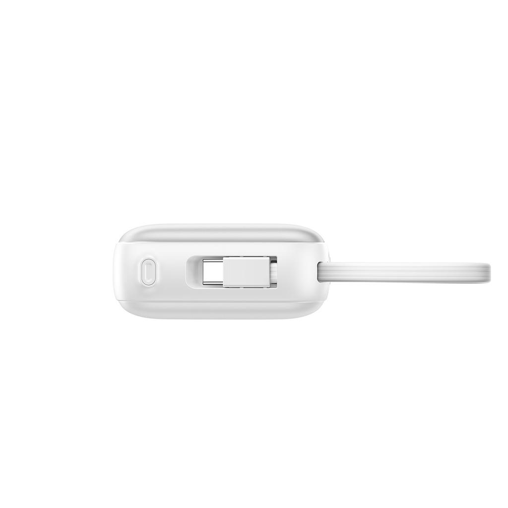 Powerbank 20000Mah 22.5W Usb-C Z Podwójnym Kablem - Biały
