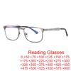 Men Reading Glasses Retro Business Hyperopia Glasses Anti Blue Light Reading Glasses 0 +1.0 To +4.0 Prescription Glasses