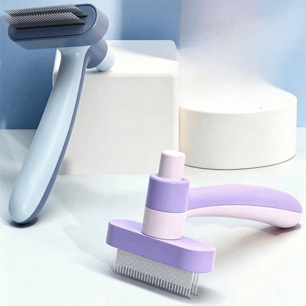 Rotatable Pet Hair Removal Comb Round Steel Pins Cat Dematting Comb Dog Hair Remover  For Cats